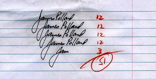 Jimmy's signature